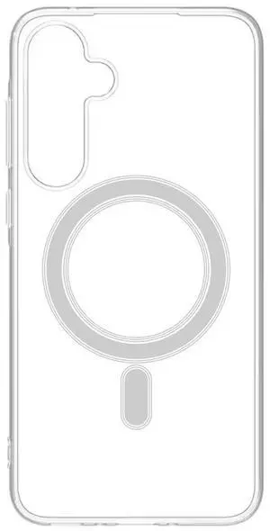 Reiko Magnetic Wireless Charging TPU Bumper Case For Samsung S24 Plus In Clear