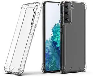 Reiko High Quality 2X Clean PC and TPU Bumper Case In Clear For Samsung Galaxy S24 Plus