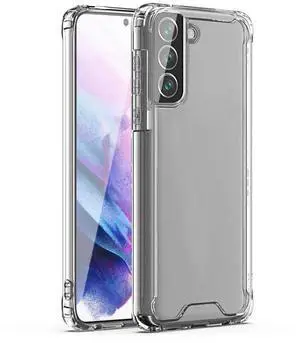 Reiko High Quality 2X Clean PC and TPU Bumper Case In Clear For Samsung Galaxy S22 Plus