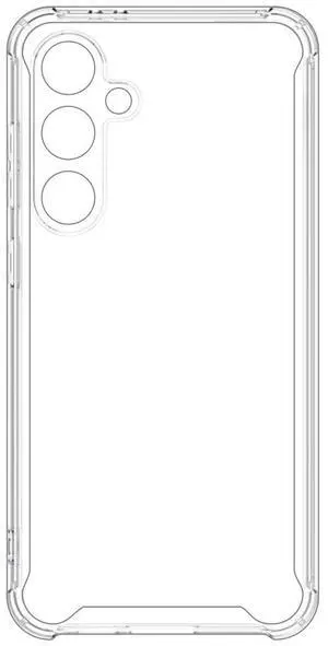 Reiko High Quality 2X Clean PC and TPU Bumper Case In Clear For Samsung Galaxy A25 5G