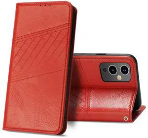 Reiko ONE PLUS 9 5G 3-In-1 Wallet Case In Red