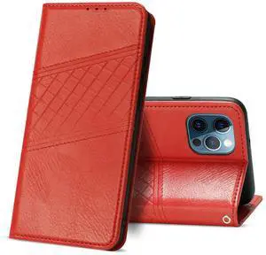 Reiko Apple iPhone 12 Pro Max 3-In-1 Wallet Case In Red Reiko Apple iPhone 12 Pro Max 3-In-1 Wallet Case In Red
