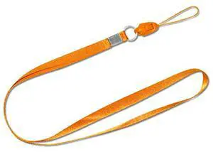 REIKO LONG LANYARD STRAP CLIP IN ORANGE