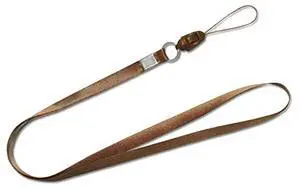 REIKO LONG LANYARD STRAP CLIP IN BROWN