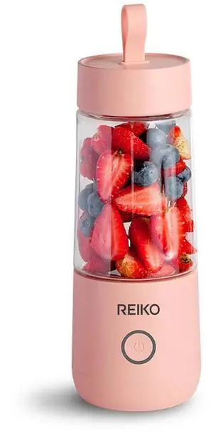 Reiko 350ML Portable Blender With USB Rechargeable Batteries In Pink