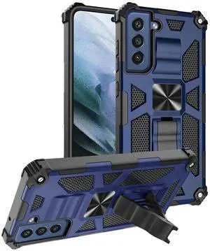 Built-in Kickstand TPU Case with Magnetic Mount for SAMSUNG GALAXY S22 PLUS in Blue