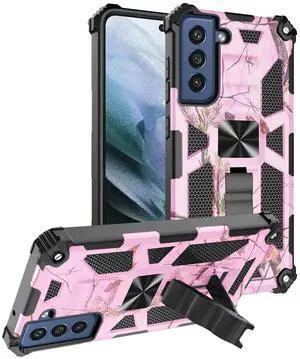 Built-in Kickstand TPU Case with Magnetic Mount for SAMSUNG GALAXY S22 PLUS in Tree leaf patterns