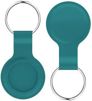 Reiko Silicone Protective Case for Apple AirTag In Blue Reiko Silicone Protective Case for Apple AirTag In Blue