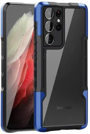 Shockproof Excellent Grip with Silky Feeling for Samsung Galaxy S21 Ultra In Blue