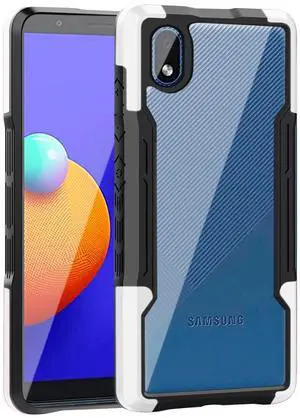Shockproof Excellent Grip with Silky Feeling for Samsung Galaxy A01 Core In White