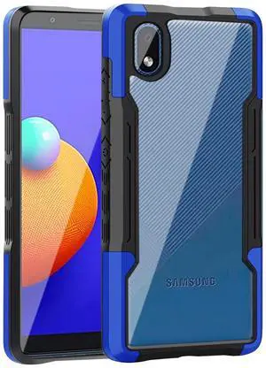 Shockproof Excellent Grip with Silky Feeling for Samsung Galaxy A01 Core In Blue
