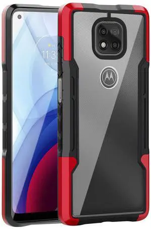 Shockproof Excellent Grip with Silky Feeling for Moto G Power 2021 In Red Shockproof Excellent Grip with Silky Feeling for Moto G Power 2021 In Red