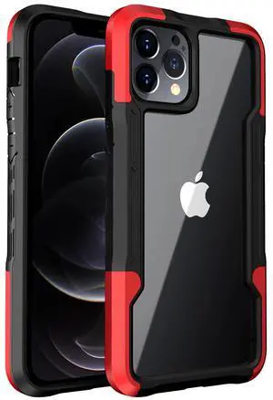 Shockproof Excellent Grip with Silky Feeling for Apple iPhone 12/Iphone 12 Pro In Red Shockproof Excellent Grip with Silky Feeling for Apple iPhone 12/Iphone 12 Pro In Red