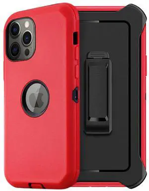 Multilayer Full Protection with Built-In Screen Protector CaseAPPLE IPHONE 12/IPHONE 12 PRO In Red Multilayer Full Protection with Built-In Screen Protector CaseAPPLE IPHONE 12/IPHONE 12 PRO In Red