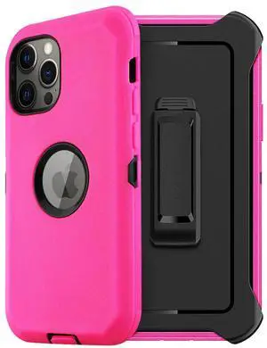 Multilayer Full Protection with Built-In Screen Protector CaseAPPLE IPHONE 12/IPHONE 12 PRO In Hot Pink Multilayer Full Protection with Built-In Screen Protector CaseAPPLE IPHONE 12/IPHONE 12 PRO In Hot Pink