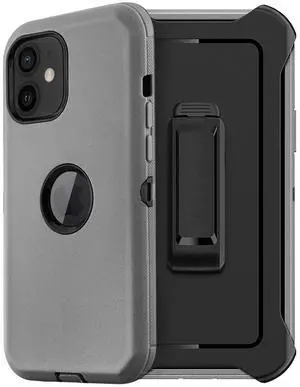 Multilayer Full Protection with Built-In Screen Protector CaseAPPLE IPHONE 12 MINI In Gray Multilayer Full Protection with Built-In Screen Protector CaseAPPLE IPHONE 12 MINI In Gray