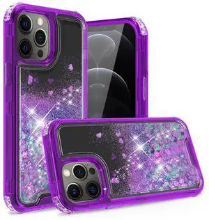 Glitter Case Moving Quicksand In BlackAPPLE IPHONE 12 PRO MAX In Purple Glitter Case Moving Quicksand In BlackAPPLE IPHONE 12 PRO MAX In Purple