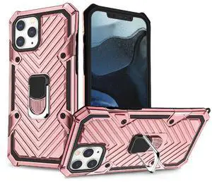 IPHONE 12/ IPHONE 12 PRO Kickstand Anti-Shock And Anti Falling Case In Rose Gold IPHONE 12/ IPHONE 12 PRO Kickstand Anti-Shock And Anti Falling Case In Rose Gold
