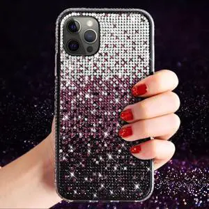 Reiko Design Diamond Case For APPLE IPHONE 12 PRO MAX In Purple Reiko Design Diamond Case For APPLE IPHONE 12 PRO MAX In Purple
