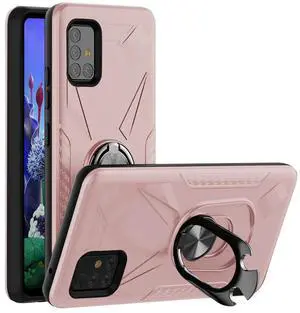 Phone Case with Ring Holder SAMSUNG GALAXY A51 5G In Rose Gold