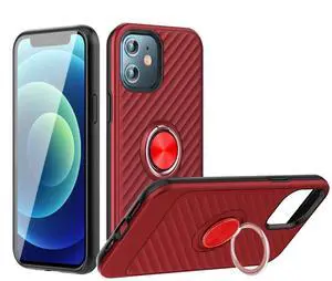 Phone Case with Ring Holder APPLE IPHONE 12 MINI In Red