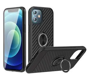 Phone Case with Ring Holder APPLE IPHONE 12 MINI In Black