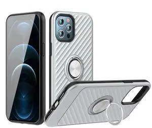 Phone Case with Ring Holder APPLE IPHONE 12 PRO MAX In Silver