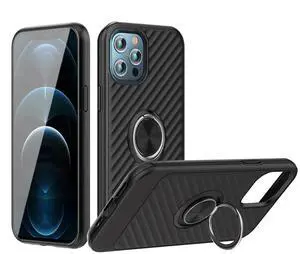 Phone Case with Ring Holder APPLE IPHONE 12 PRO MAX In Black
