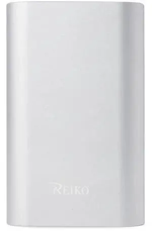 REIKO 2A5V 6800MAH UNIVERSAL POWER BANK WITH TWO USB-A Ports and ONE USB-C IN SILVER