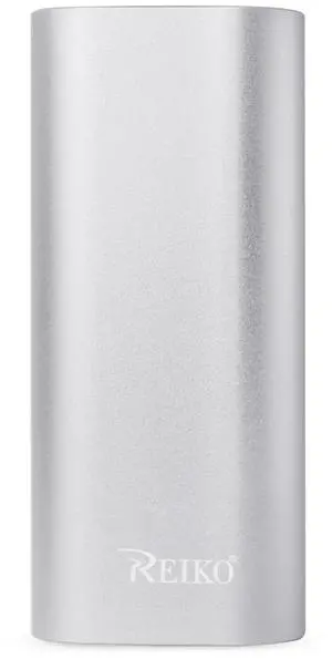 REIKO 2A5V 4800MAH UNIVERSAL POWER BANK WITH MICRO CABLE IN SILVER