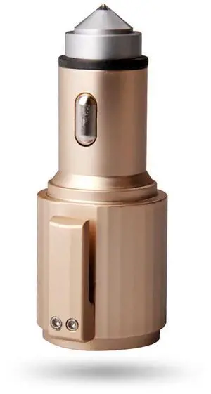 Quick Car Charger, 4.8A Dual USB Fast car charger with Life Guard Charge Technology In Gold