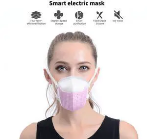 Smart Electric Mask with 4-Layer efficient filtration