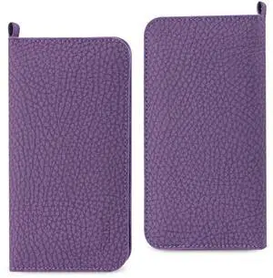 REIKO UNIVERSAL WALLET PHONE CASE WITH SIDE POCKETS AND MAGNETIC FLAP FOR IPHONE 6 /6S (5.59X2.79X0.42 INCHES) IN NAVY