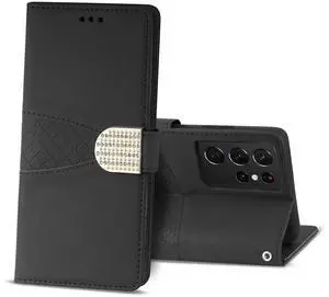Reiko Samsung Galaxy S21 Ultra 3-In-1 Wallet Case In Black