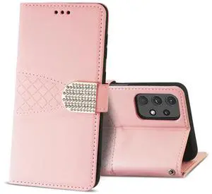 Reiko Samsung Galaxy A32 5G  3-In-1 Wallet Case In Pink