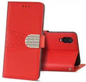 Reiko Samsung Galaxy A02  3-In-1 Wallet Case In Red