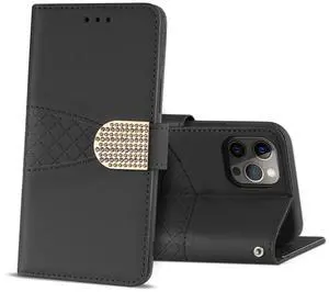 Reiko 3-In-1 Wallet Case for IPHONE 12/ IPHONE 12 PRO In Black Reiko 3-In-1 Wallet Case for IPHONE 12/ IPHONE 12 PRO In Black