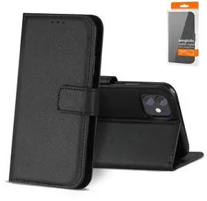 Slim Stand Case with Card Holder Slots APPLE IPHONE 12 MINI In Black