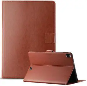 Reiko Leather Folio Cover Protective Case for 12.9" iPad Pro In Brown