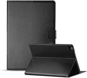 Reiko Leather Folio Cover Protective Case for 12.9" iPad Pro In Black