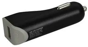 REIKO MICRO USB CAR CHARGER WITH DATA USB CABLE IN BLACK