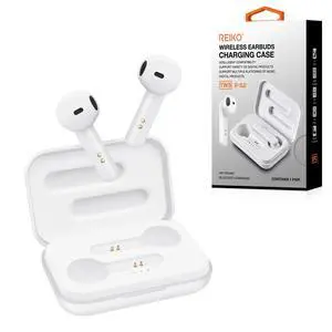 Reiko TWS Wireless Earbuds with Charging Case Macaron Finishing In White