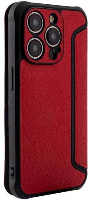Magnetic wallet Leather phone case For Apple iPhone 15 PRO In Red