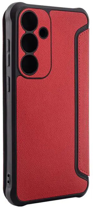 Magnetic wallet Leather phone case For Samsung Galaxy S24 In Red