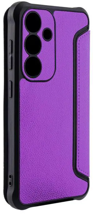 Magnetic wallet Leather phone case For Samsung Galaxy S24 In Purple