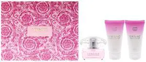 Versace Bright Crystal by Versace for Women - 3 Pc Gift Set 1.7oz EDT Spray, 1.7oz Perfumed Bath and Shower Gel, 1.7oz Perfumed Body Lotion