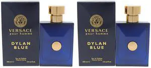 Dylan Blue by Versace for Men - 3.4 oz EDT Spray - Pack of 2