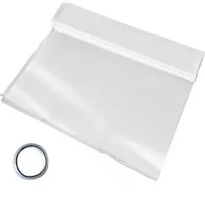 VEVOR Greenhouse Film 12 x 25 ft, Greenhouse Polyethylene Film 6 Mil Thickness, Greenhouse Clear Plastic Film UV Resistant, Polyethylene Film Keep Warming, Greenhouse Plastic Superior Toughness