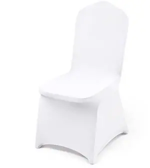 VEVOR Stretch Spandex Folding Chair Covers, Universal Fitted Chair Cover, Removable Washable Protective Slipcovers, for Wedding, Holiday, Banquet, Party, Celebration, Dining (50PCS White)