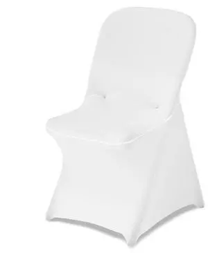 VEVOR 30 Pcs White Chair Covers, Polyester Spandex Chair Cover, Stretch Slipcovers for Wedding Party Dining Banquet Flat-Front Chair Covers, Fits Chair Measures up to 18.11 x 19.69 x 33.86 inch